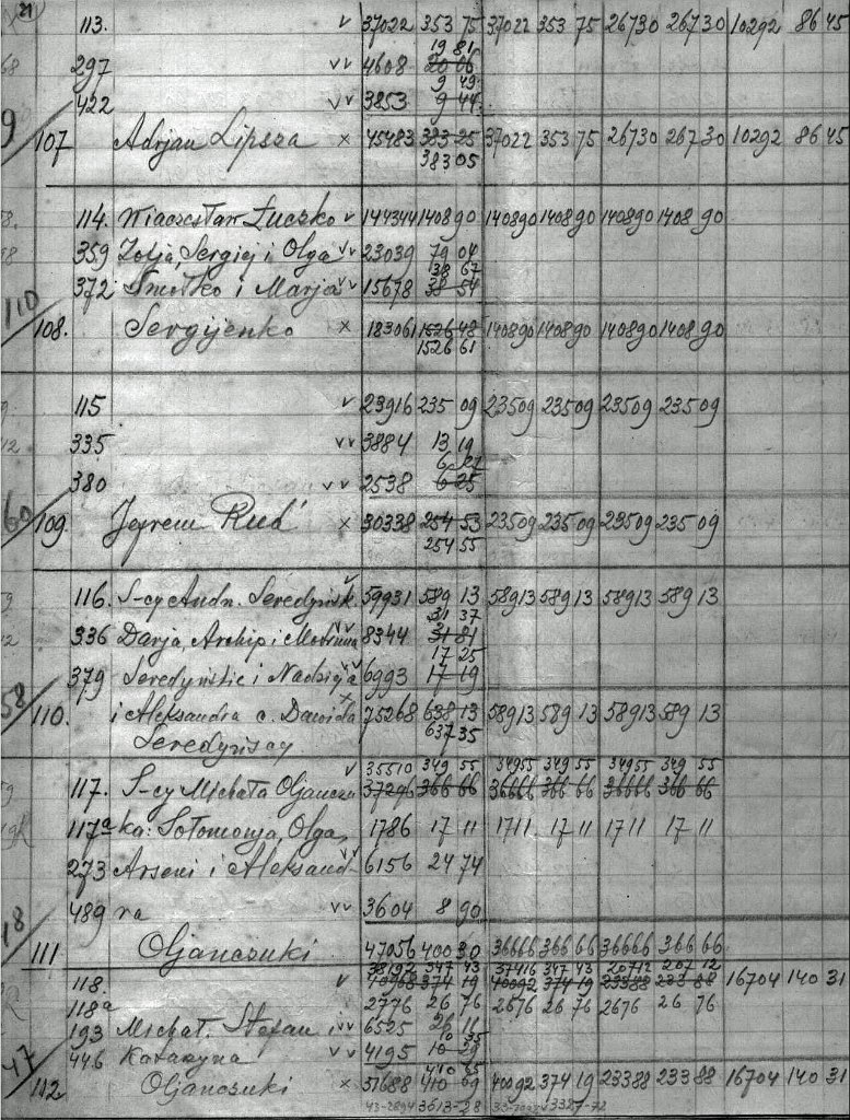 KKE 5966-22.jpg - Dok. Scalenie gruntów (częsciowa scany czarno-białe), Krupy, gmina Poddębice, powiat Łuck, 1934 r.